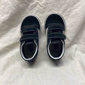 Vans Kids Sneakers Black with White Accents